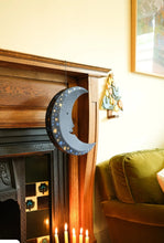 Load image into Gallery viewer, Large Midnight Man on the Moon Board Decoration by East End Press
