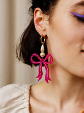 Load image into Gallery viewer, Bow Statement Hoop Earring