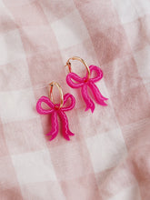 Load image into Gallery viewer, Mini Bow Hoops