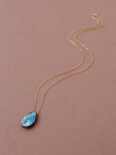 Load image into Gallery viewer, Raindrop Necklace in Sea Blue