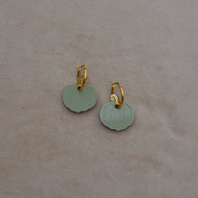 Load image into Gallery viewer, Green Pumpkin Hoops