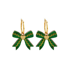 Load image into Gallery viewer, Bow Hoop Earrings by Fizz Goes Pop