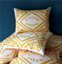 Load image into Gallery viewer, Classic Custard Cream Printed Cushion