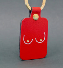 Load image into Gallery viewer, Leather boobs and willys keyfobs by Ark