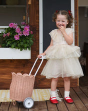 Load image into Gallery viewer, Petal luggy in seashell pink by Dinkum Dolls by Olliella