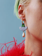 Load image into Gallery viewer, Carnation Drop Hoops