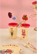 Load image into Gallery viewer, Set of two tall melamine cups by Nathalie Lété