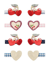 Load image into Gallery viewer, Red cherries mini clips
