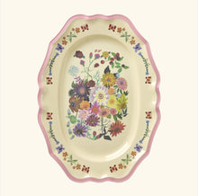 Load image into Gallery viewer, Large vintage flower platter by Nathalie Lété for Rice