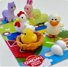 Load image into Gallery viewer, Iwako Chicken and friends erasers