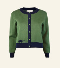 Load image into Gallery viewer, Green Little Owl Vera Cardigan