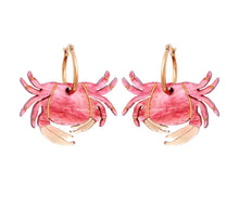 Load image into Gallery viewer, Crab Earrings by FizzGoesPop
