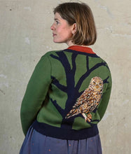 Load image into Gallery viewer, Green Little Owl Vera Cardigan
