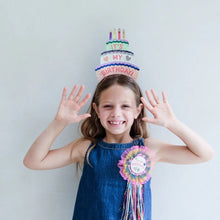 Load image into Gallery viewer, Birthday cake headdress
