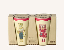 Load image into Gallery viewer, Set of two tall melamine cups by Nathalie Lété