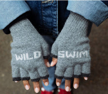 Load image into Gallery viewer, Wild Swim mittens in grey and cloud by Black and Beech