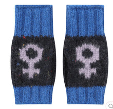 Load image into Gallery viewer, Cosmos wrist warmers in Nyx and Klein
