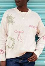 Load image into Gallery viewer, Cross Stitch Jumper in Ecru