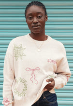 Load image into Gallery viewer, Cross Stitch Jumper in Ecru