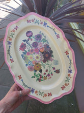 Load image into Gallery viewer, Large vintage flower platter by Nathalie Lété for Rice