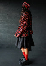 Load image into Gallery viewer, Carthen Merino Wrap cardigan in petal and soot