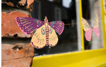Load image into Gallery viewer, Colourful Butterflies Sewn Garland by East End Press