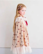 Load image into Gallery viewer, Cherries Velvet Cape by Mimi and Lula