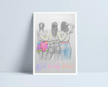 Load image into Gallery viewer, Three Girls (All variations) - A4 Prints by Niki Pilkington