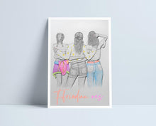 Load image into Gallery viewer, Three Girls (All variations) - A4 Prints by Niki Pilkington
