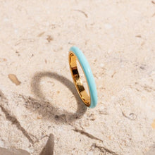 Load image into Gallery viewer, Isle of Paradise Turquoise Stacking Ring