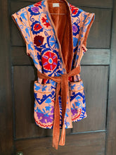 Load image into Gallery viewer, Handmade Reversible Suzani Waistcoat

