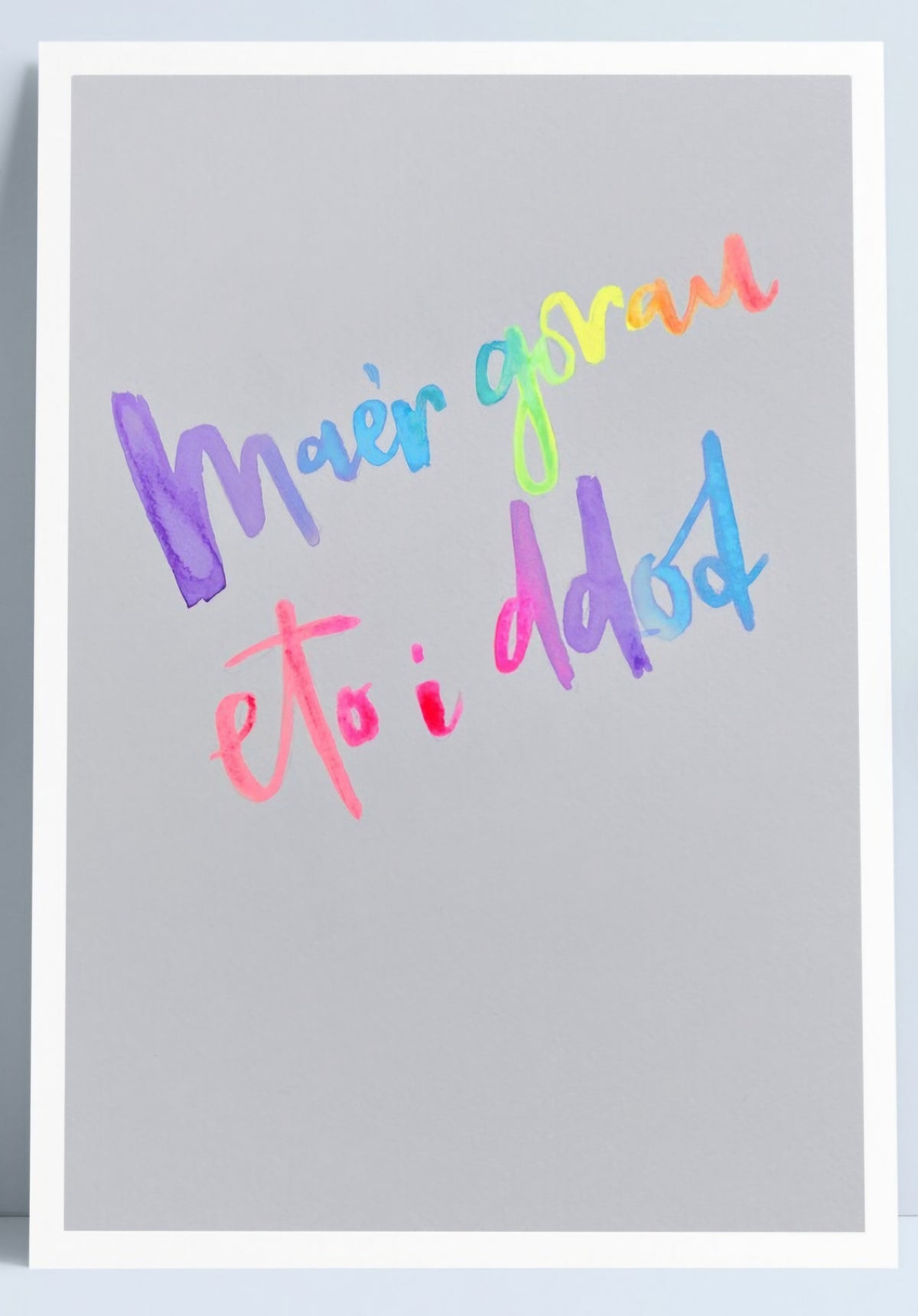 "Mae'r gorau eto i ddod" A4 Print by Niki Pilkington