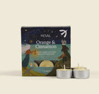 Orange and Cinnamon box of 9 scented tealights
