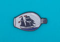 Ship in Bottle Wooden Pin Brooch