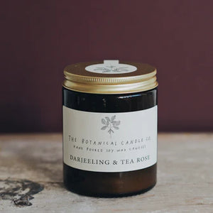 Darjeeling & Tea Rose Scented Soy Wax Candle