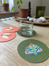 Load image into Gallery viewer, Reversable Design Drinks Coasters by Brie Harrison
