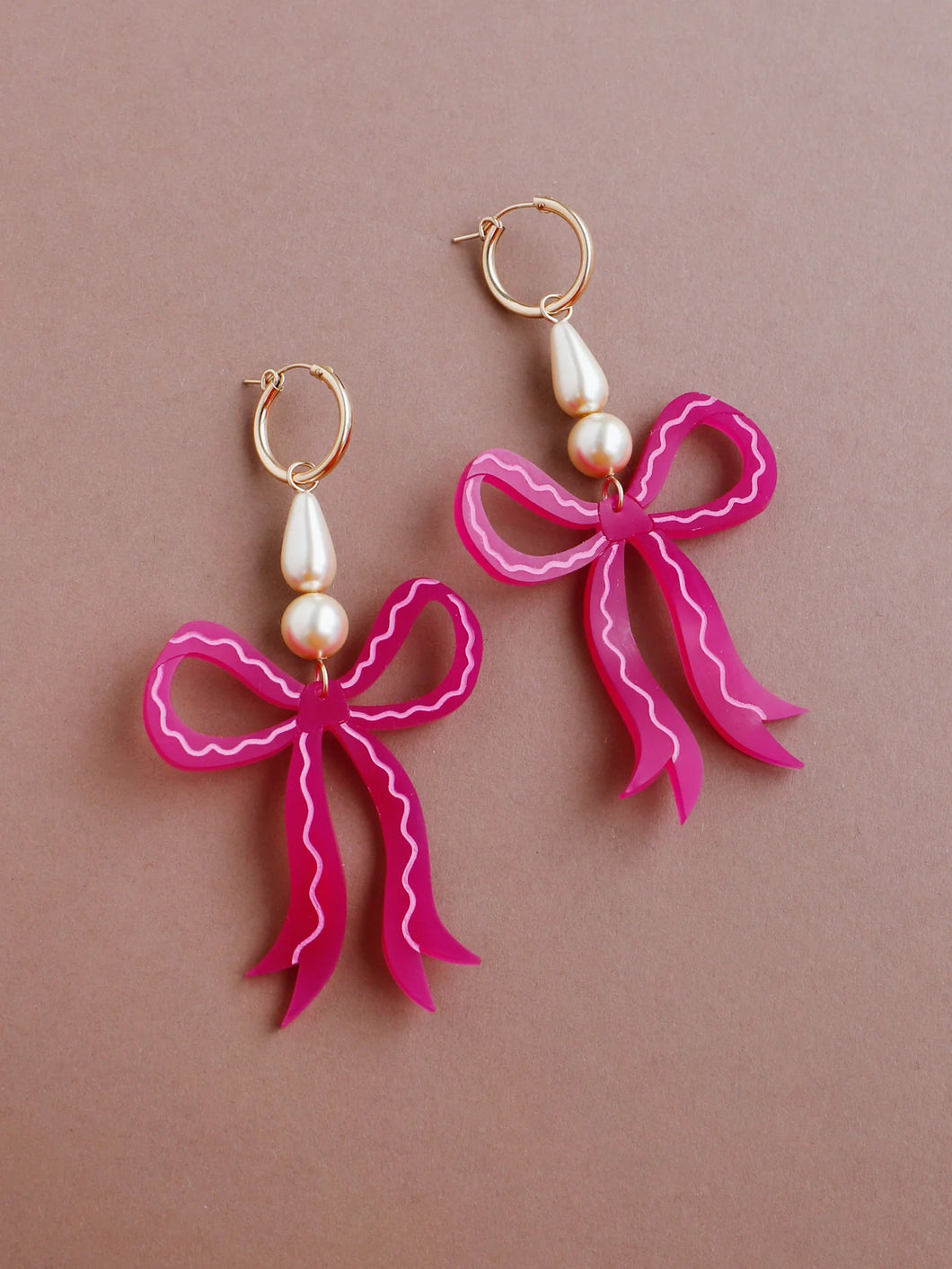 Bow Statement Hoop Earring