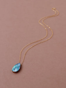 Raindrop Necklace in Sea Blue