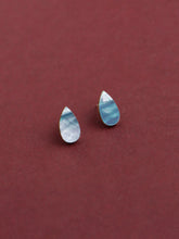 Load image into Gallery viewer, Raindrop Studs in Sea Blue
