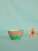 Load image into Gallery viewer, Ceramic Bowl with Embossed Flower Design
