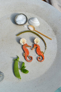 Seahorse Statement Earrings