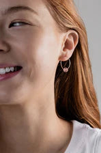 Periwinkle Hoop Earrings
