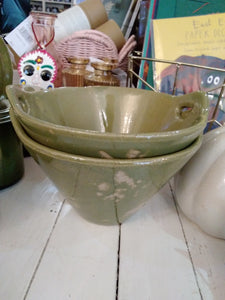 Green Floral Bowl