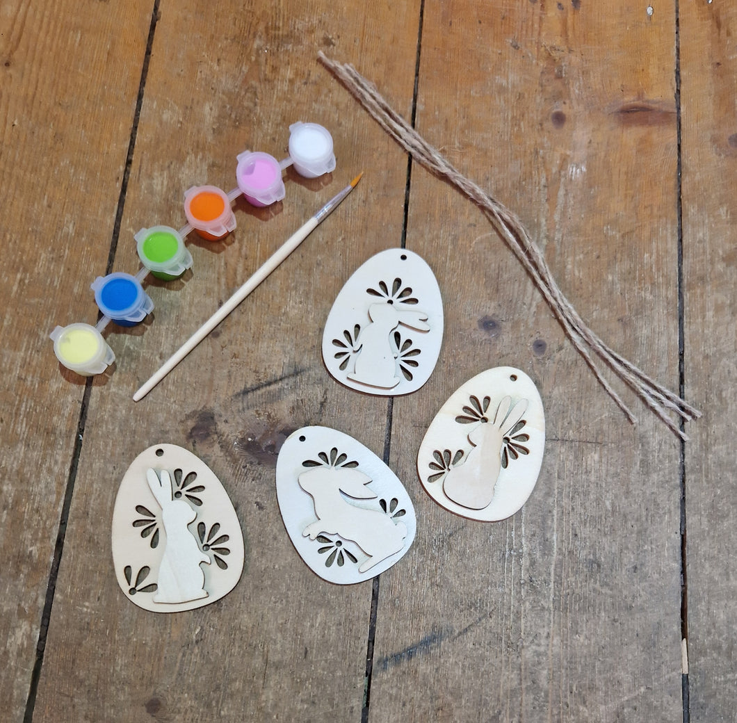 Paint Your Own Wooden Easter Decorations