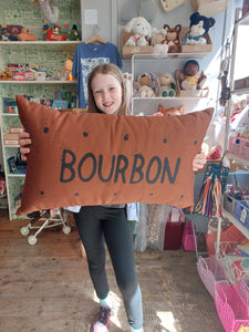 Bourbon biscuit printed cushion