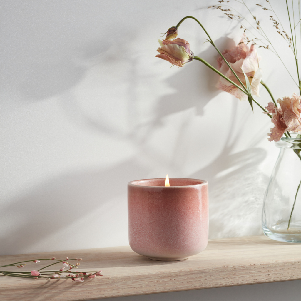Sweet Pea Scented Candle in Garden Path Pot