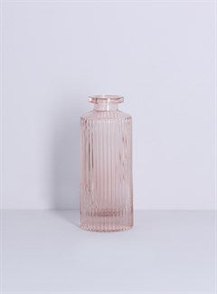 Mini Ribbed Glass Vases