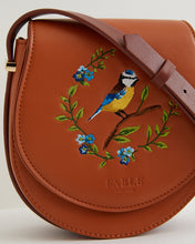 Load image into Gallery viewer, Blue Tit Embroidered Mini Saddle Bag
