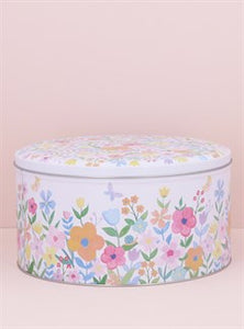 Pastel Flower Cake Tin