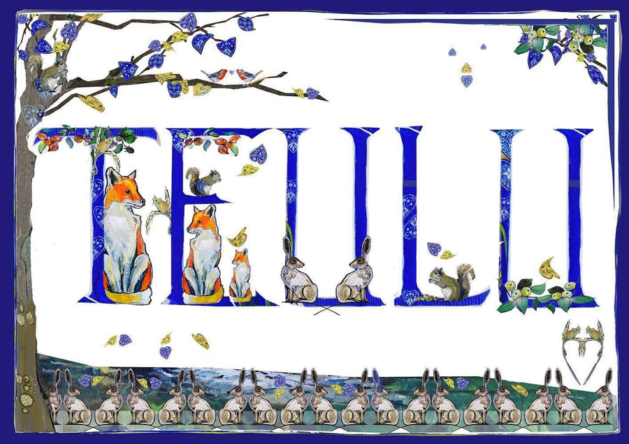 Teulu A3 print by Ffion Gwyn